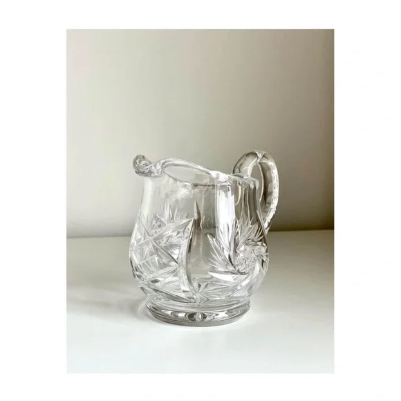 Vintage Crystal Creamer Jug - Picture 2 of 5